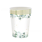20pcs Disposable Tableware Such As Green Ink Party Sage Themed Paper Cups Plates Tissues Knives Birthday Party Decorations