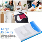 Binder Pocket Organizer Folders For 2/3/4 Ring Document–18 Pack 11 Holes Expandable Binder Folders