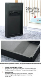 Multi-functional Inkstone Holding and Grinding Ink Anti-drop Portable Easy Clean Both Sides Usable Stationery for Students