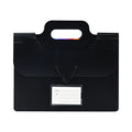 1 Piece 13 Flap Pocket Pants Expandable Folder With Handle, A4 Size Black And White Portable Accordion Folder