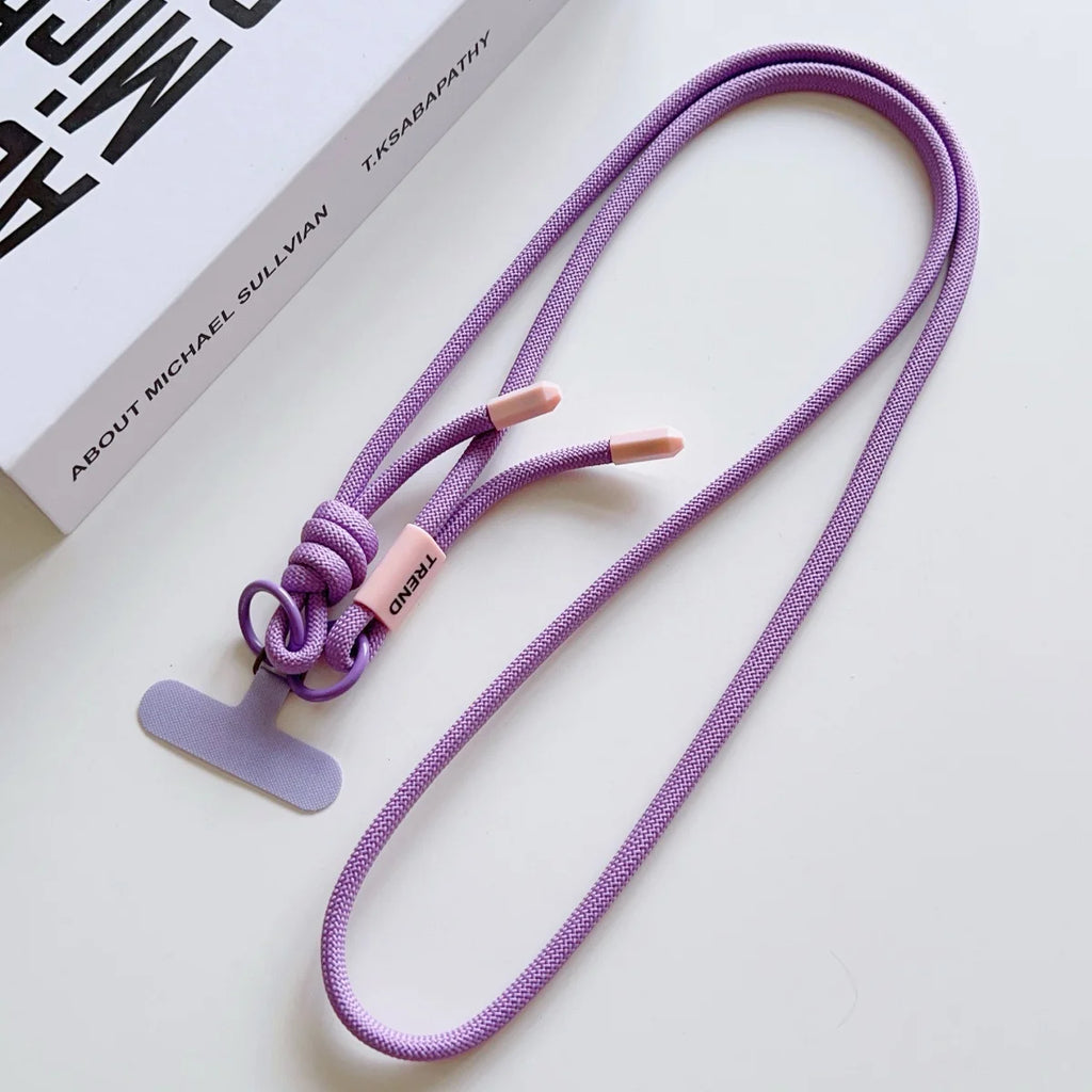 1Pc Universal Long Phone Lanyard Length Adjustable Neck Hanging Rope Crossbody Rope With Phone Case Connection Clip