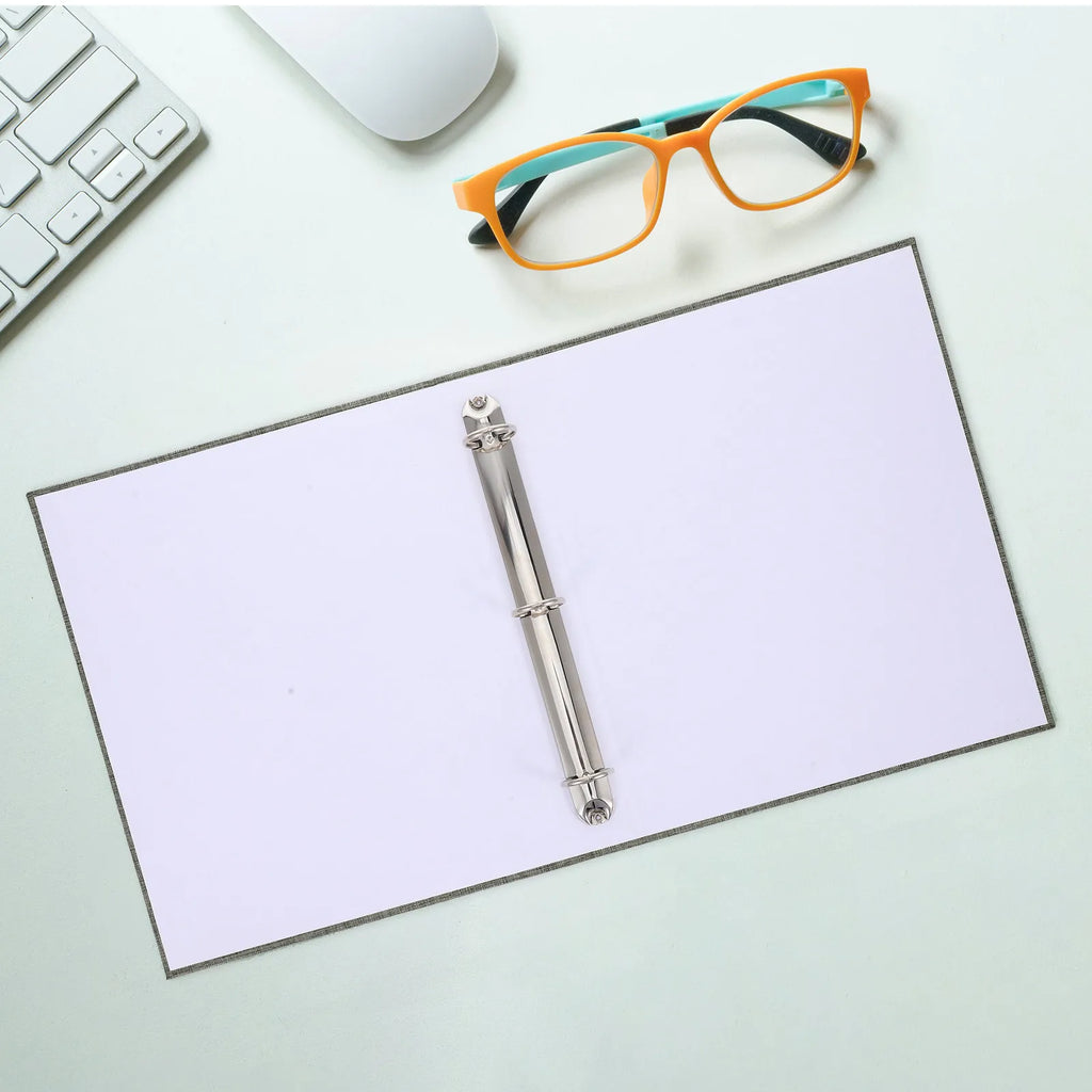 A4 Three Ring Binder Large Capacity Fabric Document Storage Organizer for Sheet Music Test Papers Office Documents Presentation