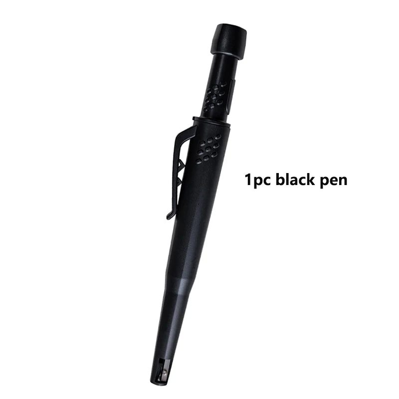 5 Colors 2.8mm Solid Woodworking Mechanical Pencil with Pen Cover 2B Black Yellow Red Lead Long Headed Carpenter Marking Pencil