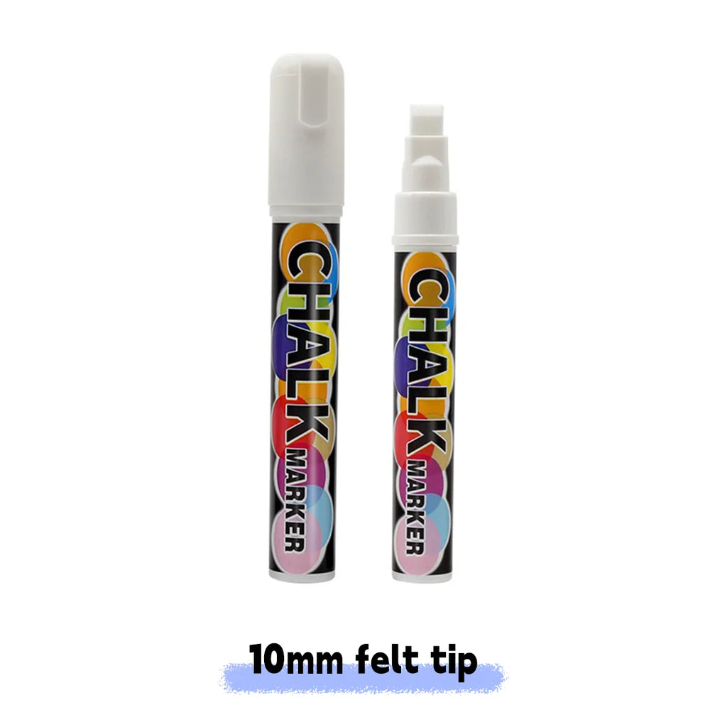 1/3 Pcs White Liquid Chalk Painting, Marking Erasable Dust-free Water-soluble Marking Pen School Classroom Office Supplies