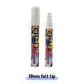 1/3 Pcs White Liquid Chalk Painting, Marking Erasable Dust-free Water-soluble Marking Pen School Classroom Office Supplies
