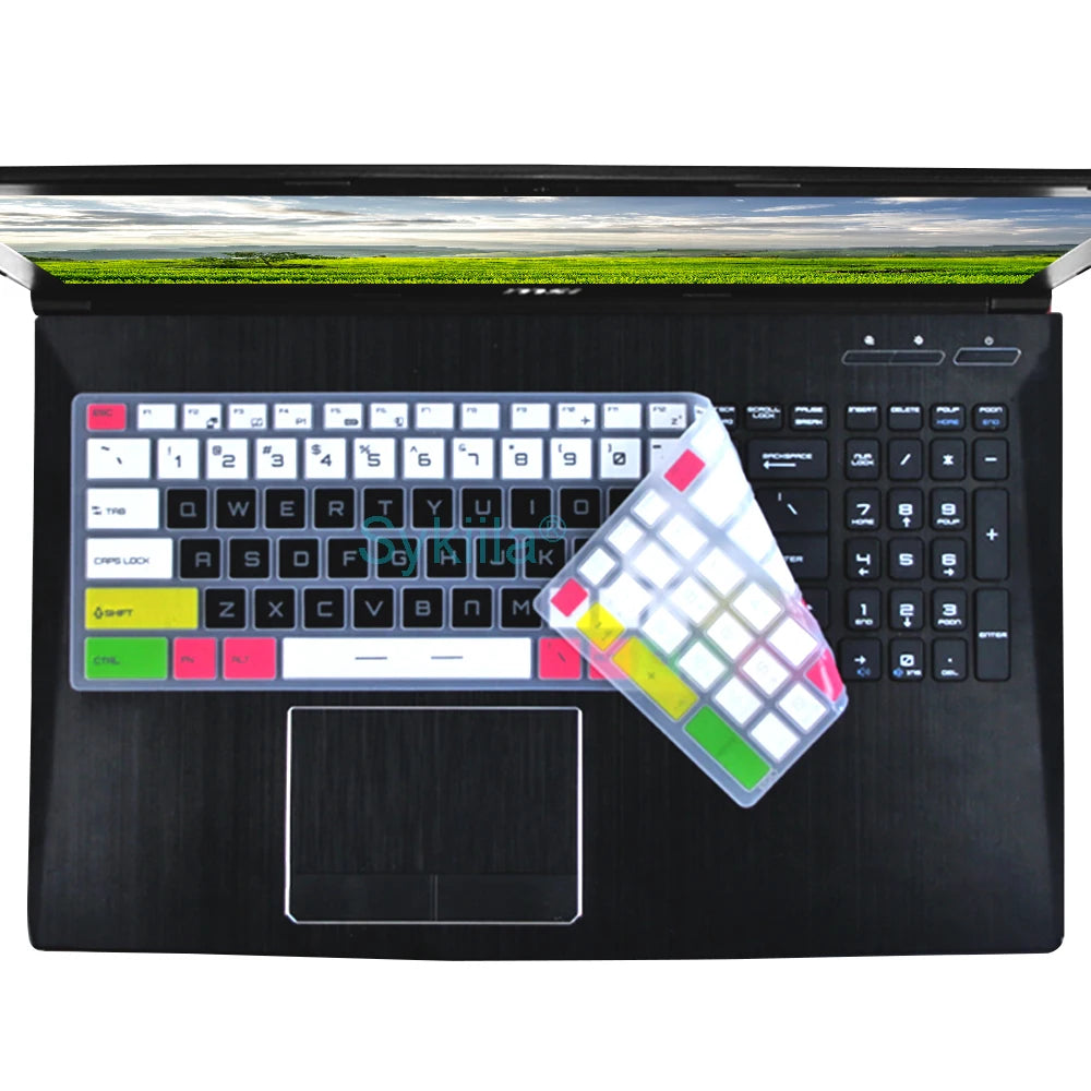 Keyboard Cover for MSI GF65 Thin GF63 GF75 Thin GF72 GF72VR GF62 GF62VR Silicone Protector Skin Case Gaming Laptop 15.6
