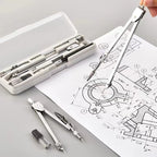 Stainless Steel Drafting Set Durable Drawing Compass Math Geometry Circles Tool School Supplies