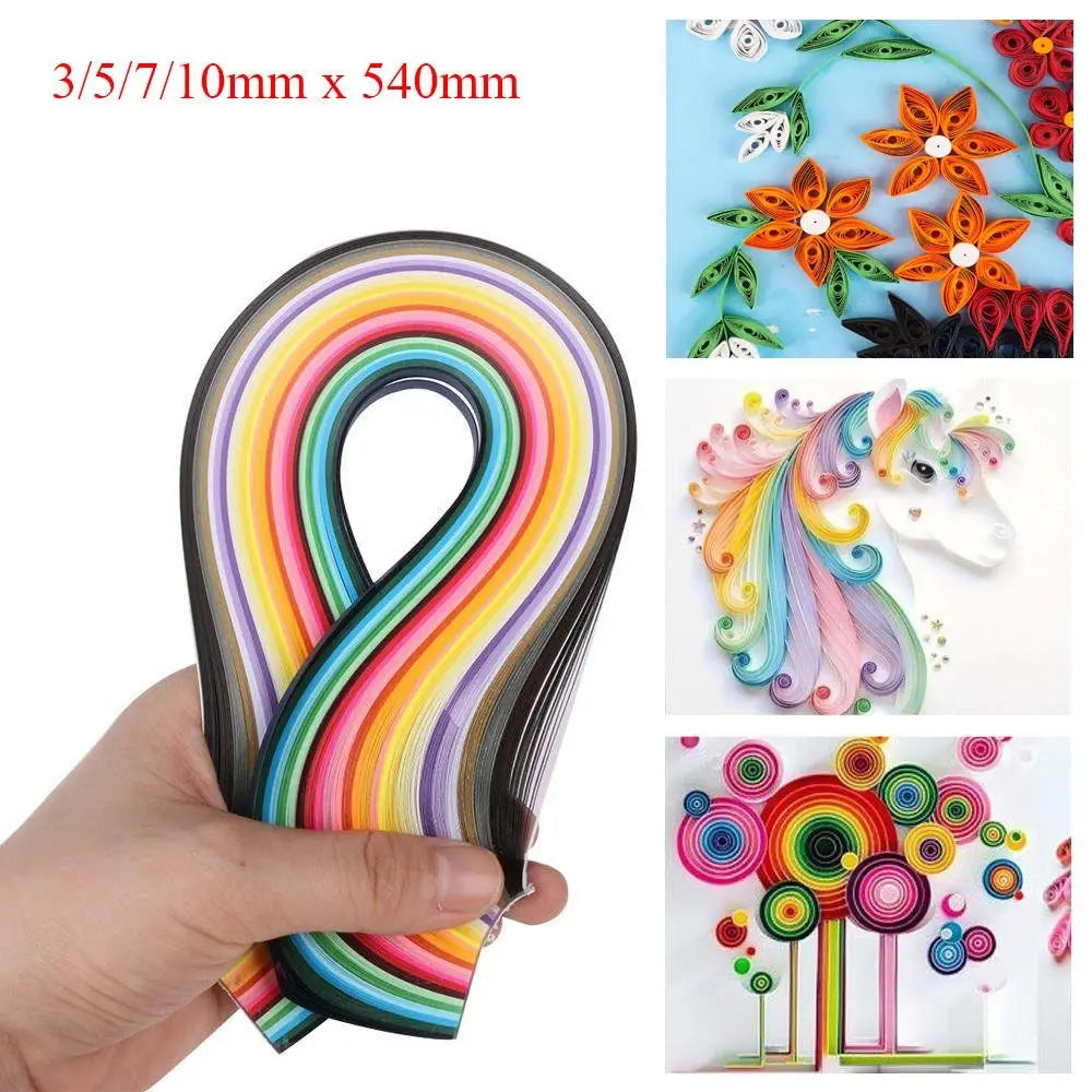 180Ocs Creative 3/5/7/10mm Quilling Paper 36Colors DIY Flower Gift Paper Handmade Origami Quilling Tools