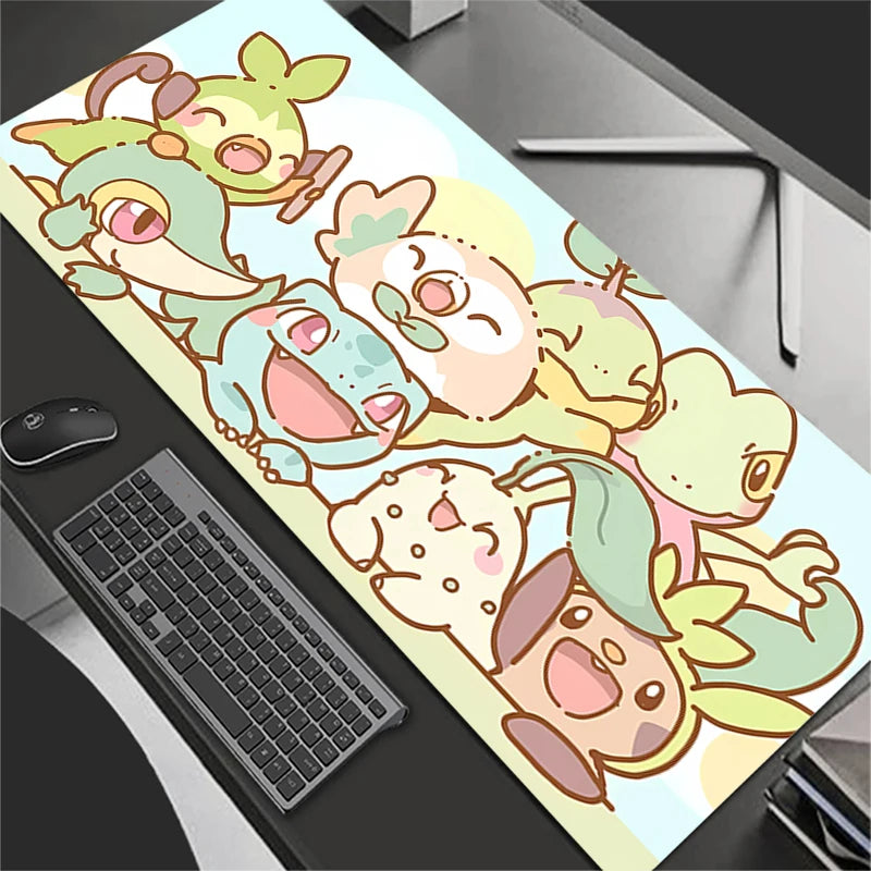 Mouse Pad Kawaii Large Gamer XXL Mini Pc Keyboard Desk Mouse Mat Carpet Rubber Tapis Souris Gaming Notbook P-Pokemons Mousepad