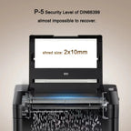Broyeur De Papier P-5 200 Sheets Waste Paper Shredder P5 Normal Size 2*10mm Auto Feed Electricity Powered Comet Z-500 Office 22L
