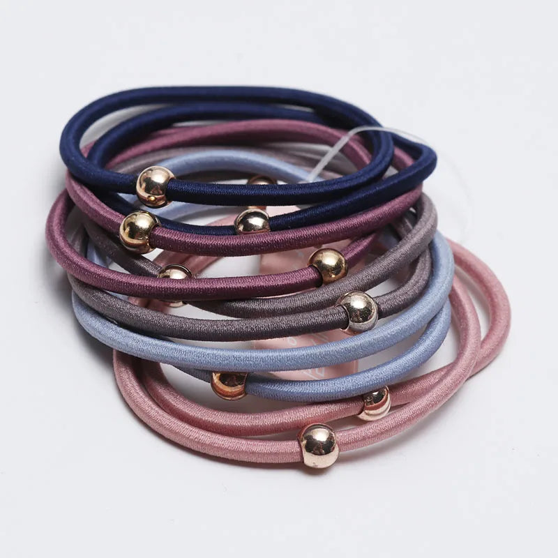 10PCS New Girls Elastic Hair Rubber Bands Kids Headbands Women Hair Tie Hair Gum Ponytail Hair Holders Hair Accessories