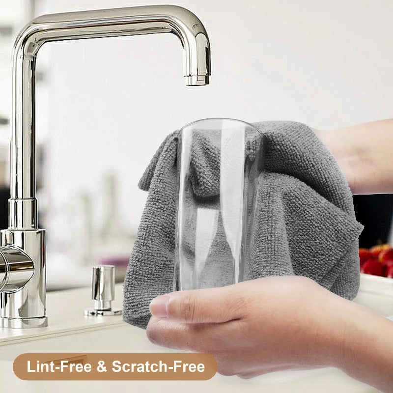 50 Sheetes/Roll Reusable Cleaning Wipe Household Kitchen Cloth Microfiber Towel Rolls Dish Rags Wash Paper Towel Replacement