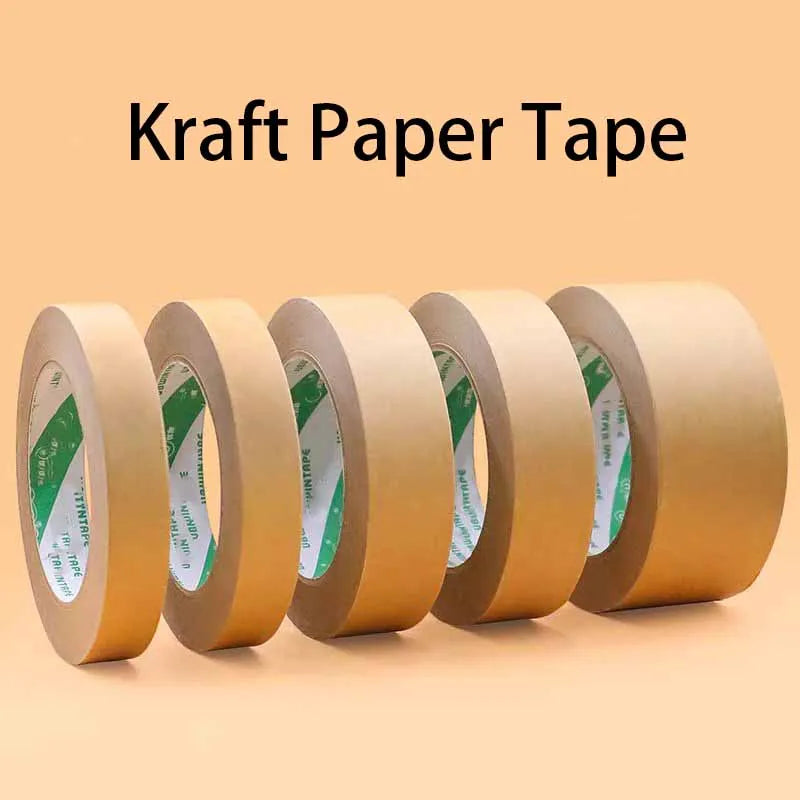 Packaging Tape, Kraft Paper Tape, Masking Tape, Shipping Carton Sealing Tape, Photo Frame Backing Tape 1 Roll