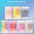 105Color Hand Account Gel Pen Languo Morandi Retro Pen Large-Capacity Color Handbook Pen For Student Painting Graffiti Writting