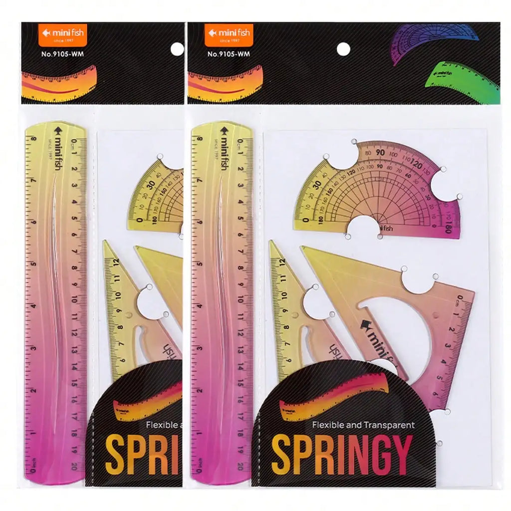 20cm Soft Ruler  with Gradient Ombre Style and Length Measured in Both Centimeters and Inches Suitable  Students  School Use