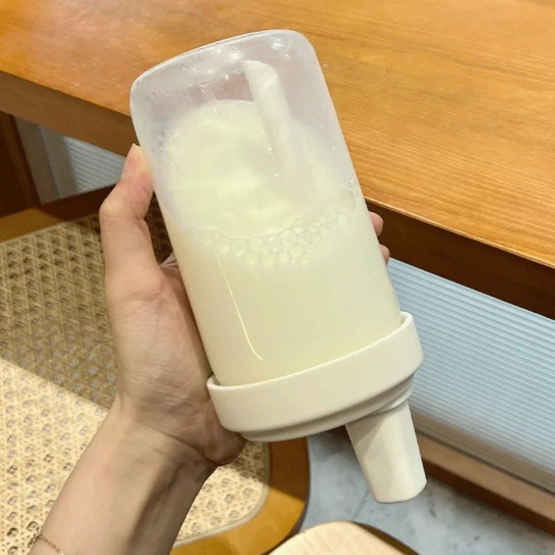 500/800ML Large-capacity Straw Cup, Food-grade Transparent PP Material,Portable Ins Style Water Cup, Juice Milk Tea Cup