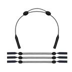 1/5pcs Universal Adjustable Eyewear Retainer Fit Sports Sunglasses Retainer Unisex Strap Safety Glasses Holder Large Round-Head