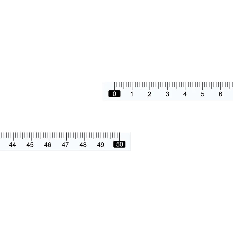 10pcs Self Adhesive Tape Measure 10/20/30/40/50cm Left to Right Measuring Tape Sticky Read Workbench Ruler Woodworking Tools