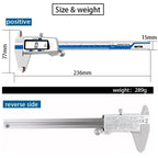 ET52 Stainless Steel 0.01mm High Precision Measure 150mm Digital Caliper mm/inch/Fraction Zero Setting Electronic Caliper