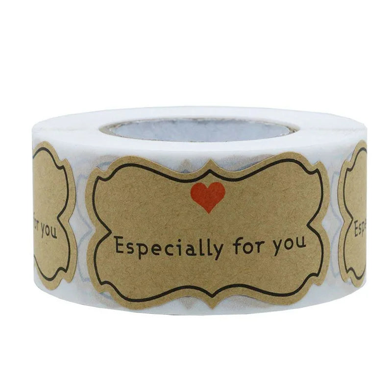 250pcs Paper Thank You For Your Order Stickers Seal Labels Thanks For Shopping Supporting My Small Business Shipping Label 3*5cm