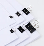 12Pcs/1BOX Binder Clip Clamps Long Tail Combination Folder Bookmark Paper Ticket Clips Effortless School Office Supplies