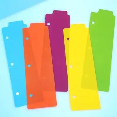 5Pcs Professional Notebook Dividers with Writeable Tabs Colorful Index Dividers for Binders Planners Diaries Hard Cover