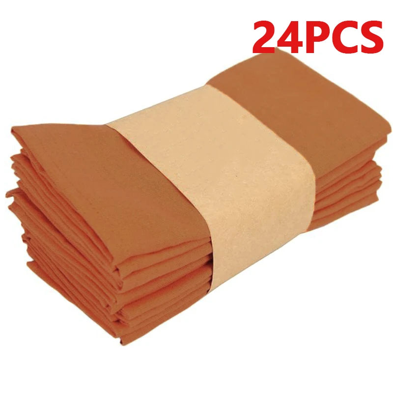 Table Cloth Napkins Durable Polyester Thicken Placemat Reusable for Kitchen Dining  Wedding Decoration 16inch*16inch