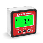 Digital Angle Gauge Level Box Accurate Magnetic Portable Size Protractor Inclinometer for Woodworking Construction Machinery