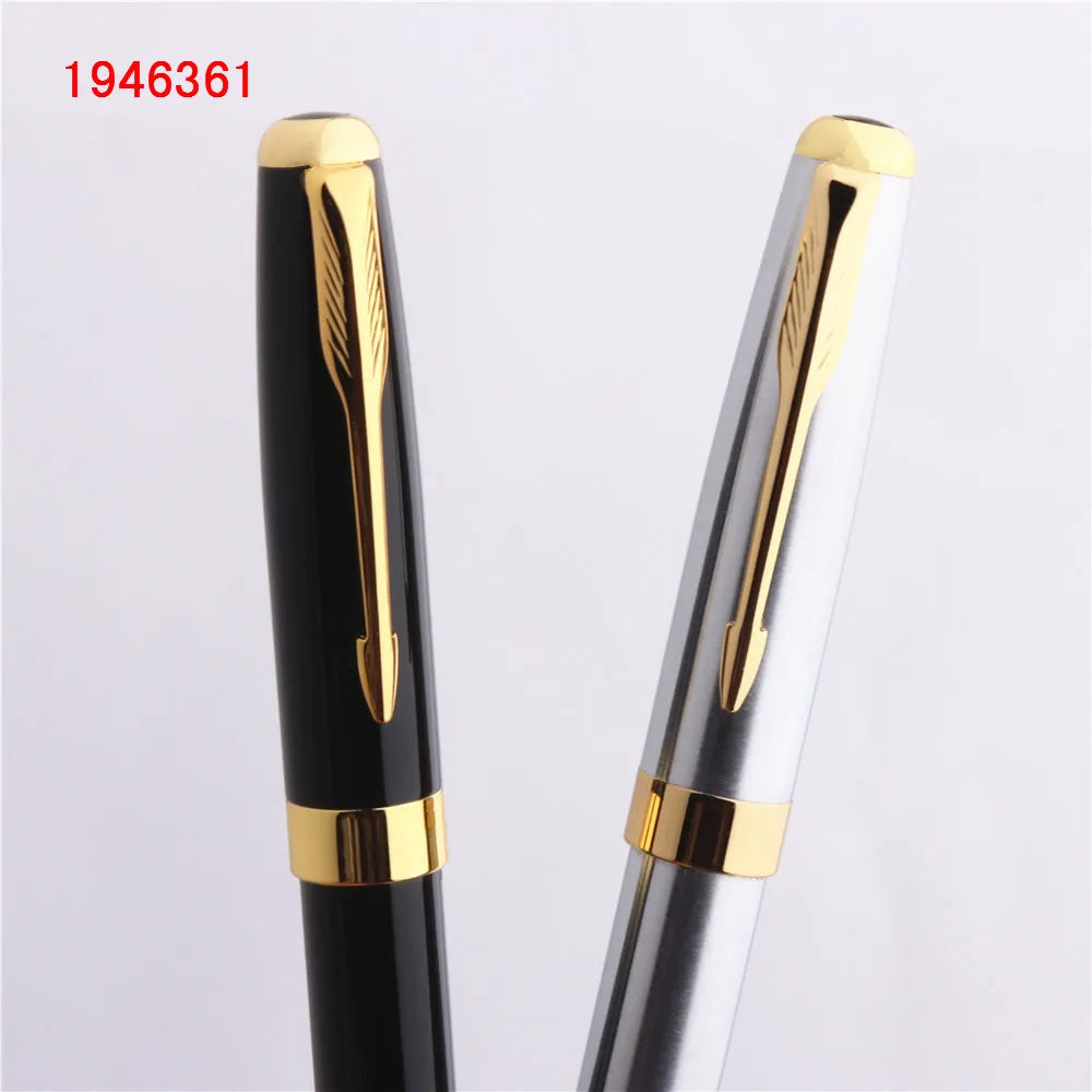 Luxury high quality 388 Black for stainless steel Business office school supplies Ballpoint Pen Golden Clip New