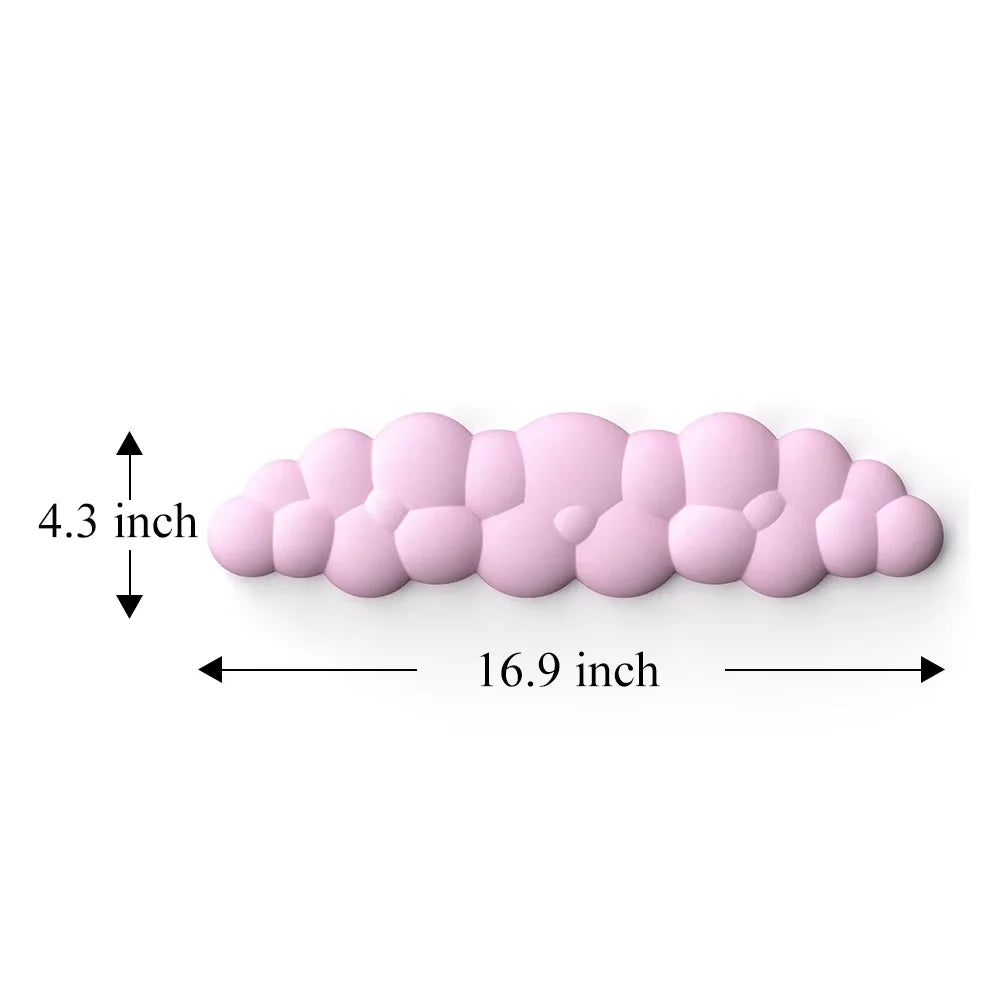 Keyboard Cloud Wrist Rest Pad Anti-Slip Desk Mat Memory Foam Palm Rest Ergonomic Mouse Pad Typing Wrist Rest for Office