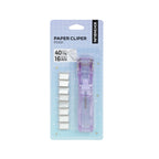 KHINSUN Paper Clipper Staplers Push Clamp File Documents Binding Tool Stapling Machine Paper Clips With Refills Office Supplies