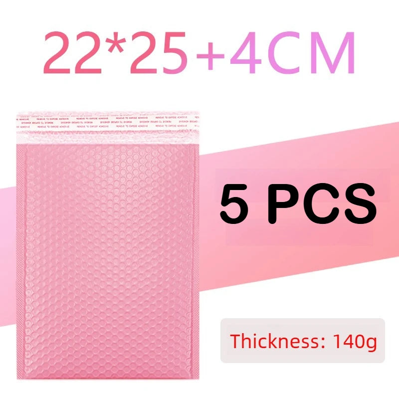 100/1 PCS Pink Poly Bubble Mailers Padded Envelopes Self Seal Padded Envelopes Gift Bags Packaging Envelope School Supplies