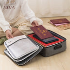 Home Document Storage Bag Large Capacity Household Certificate Passport Card Bag Folder Archive Organizing Storage Bag