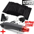 580/328/127PCS Heat Shrink Tubing Wrapping Kit 2:1 Shrinkable Wire Shrinking Wrap Tubing Wire Connect Cover Protection Sleeving