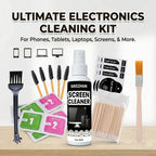 All-in-1 Electronics Cleaning Kit for iPhone AirPods, Phone Screen Cleaner, Charging Port & Speaker Brush, Tech Cleaning Tool