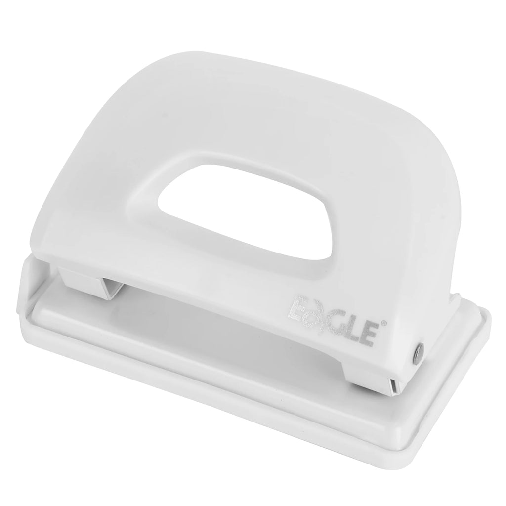 Eagle 2 Holes Paper Puncher，12-Sheet Capacity，With Residue Container，Adjustable Paper Guides，School Office Binding Supplies