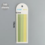 160 Sheets Transparent Sticky Notes Self-Adhesive Reading Annotation for Books Notepad Bookmarks  Memo Pad Index Tabs