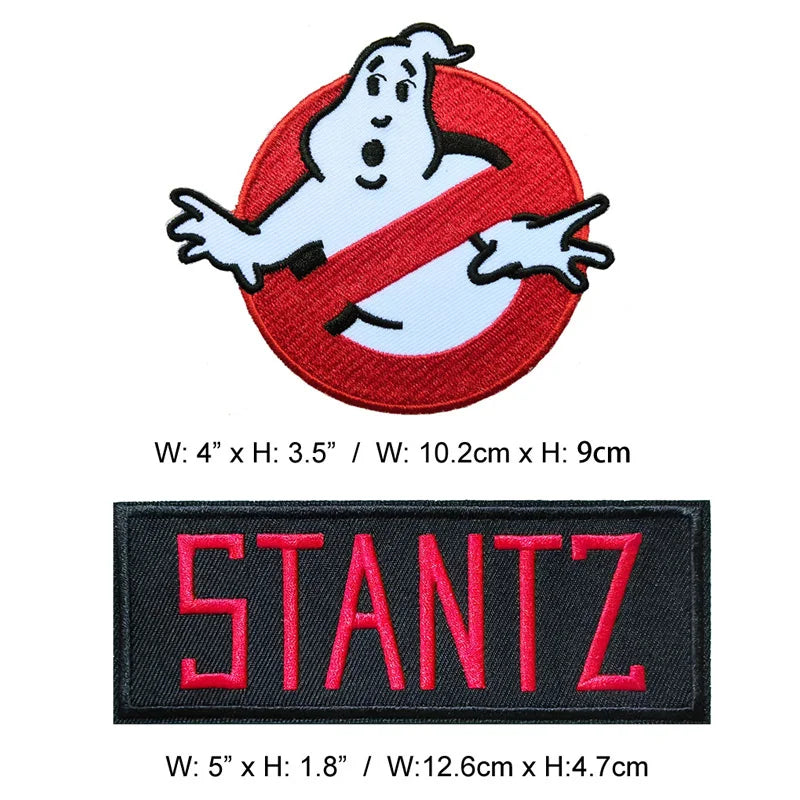 VENKMAN STANTZ SPENGLER ZEDDEMORE Embroidered iron on patches Name Tag Fabric Application for Clothing Accessories Badge DIY