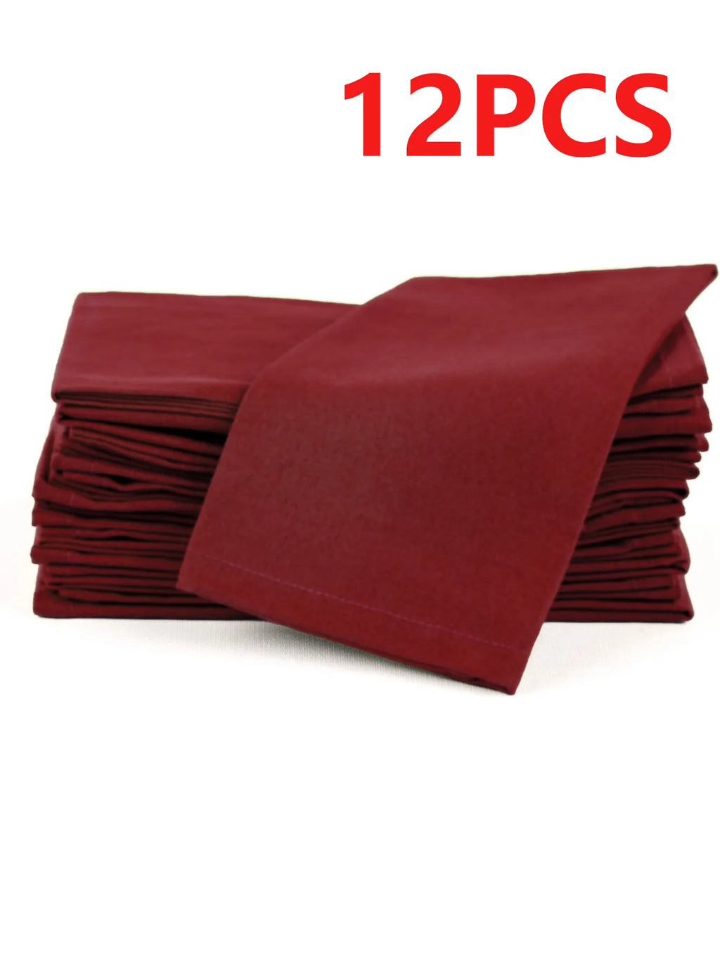 6/12PCS 40x40cm Cotton Linen Cloth Napkins Thickened Durable Placemat Reusable for Kitchen Dining Wedding Decoration