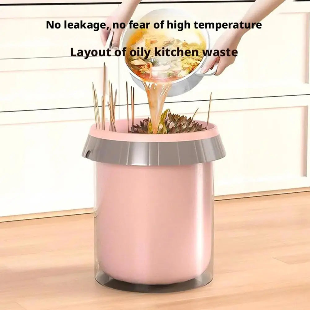 100Pcs Purple Drawstring Trash Bags Thick Leak-Proof Disposable Plastic Bags For Kitchen Bathroom Bedroom Living Room
