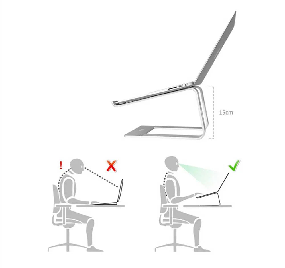 Laptop Stand Holder Aluminum Stand For MacBook Portable Laptop Stand Holder  Desktop Holder Notebook PC Computer Stand