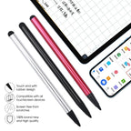 1/3PACK Universal Stylus Pencil Portable 2 in 1 Universal Touch Screen Pen Capacitive Resistive Stylus for Phones Tablets Laptop