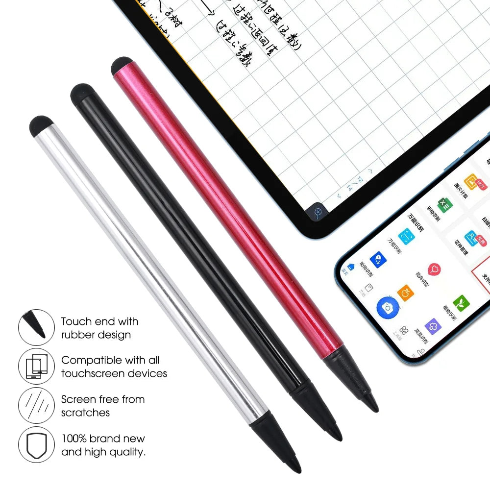 1/3PACK Universal Stylus Pencil Portable 2 in 1 Universal Touch Screen Pen Capacitive Resistive Stylus for Phones Tablets Laptop