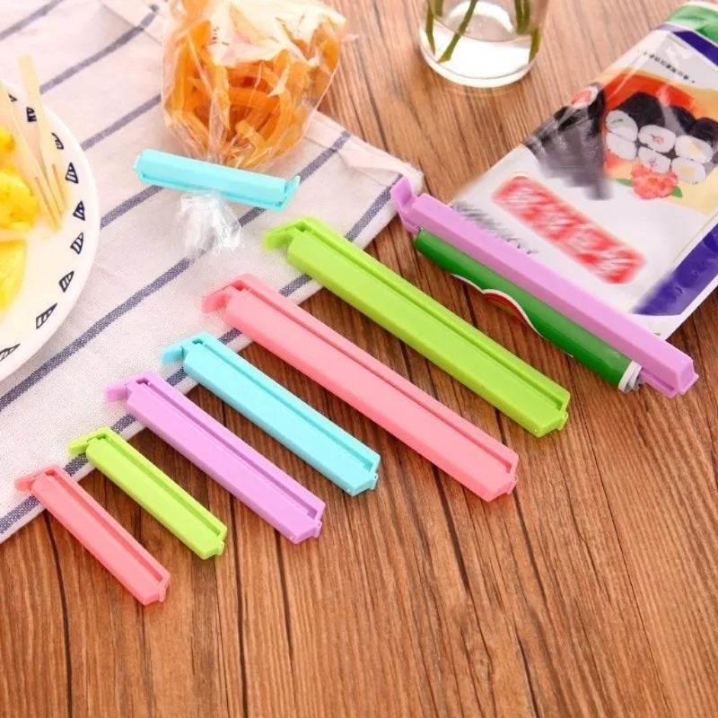 12-60Pcs Portable New Kitchen Storage Food Snack Seal Sealing Bag Clips Sealer Clamp Plastic Tool Kitchen Accessories Wholesale