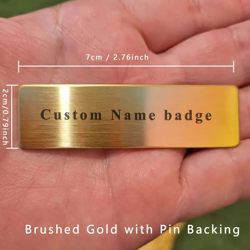 Custom Metal Your Name Plate Address Outdoor Identity Badge Engraved Brushed Stainless Steel Sticker Customized UV Mailbox Tag