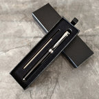 Luxury Metal Ball Point Pen Clip Signature Ballpoint Pens for Business Writing Office Stationery Customized Logo Name Case Gift