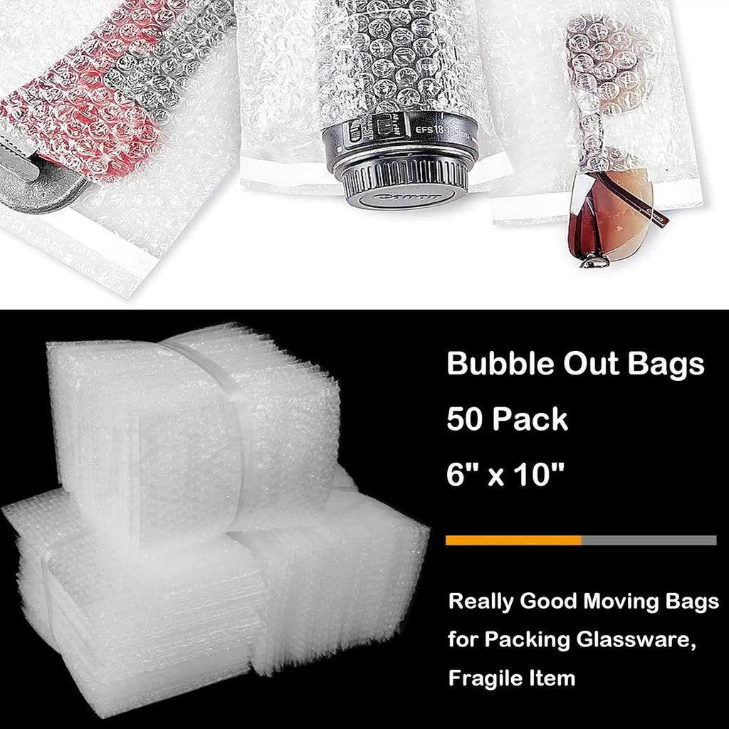 10-30Pcs Transparent Plastic Bubble Envelopes Bag Waterproof Adhesive Self Seal Packing Bag Mailers Shipping Envelope Storage