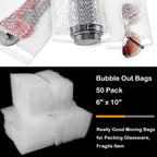 10-30Pcs Transparent Plastic Bubble Envelopes Bag Waterproof Adhesive Self Seal Packing Bag Mailers Shipping Envelope Storage