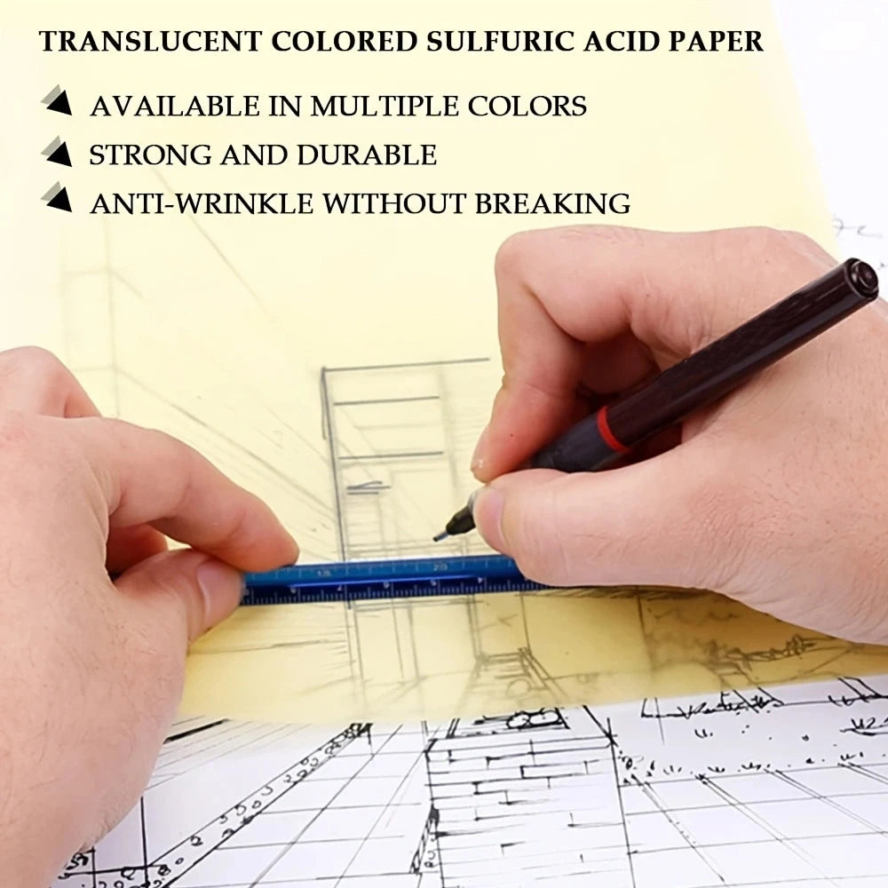 50 Sheet A6/A4 Translucent Tracing Paper Pad 100 GSM Trace Paper for Tracing Images Sketching Drawing Painting Pencil Art Crafts