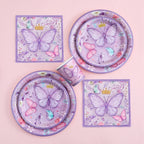 Butterfly Birthday Party Decoration  Butterfly Party Disposable Tableware Paper Cup Plate Birthday  Party
